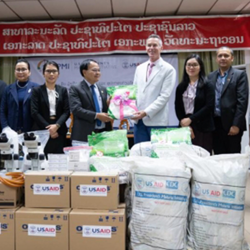 U.S. PROVIDES BEDNETS AND EQUIPMENT WORTH $160,486 TO LAO PDR FOR MALARIA PREVENTION